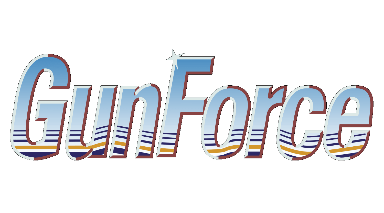 GunForce logo for Super Famicom